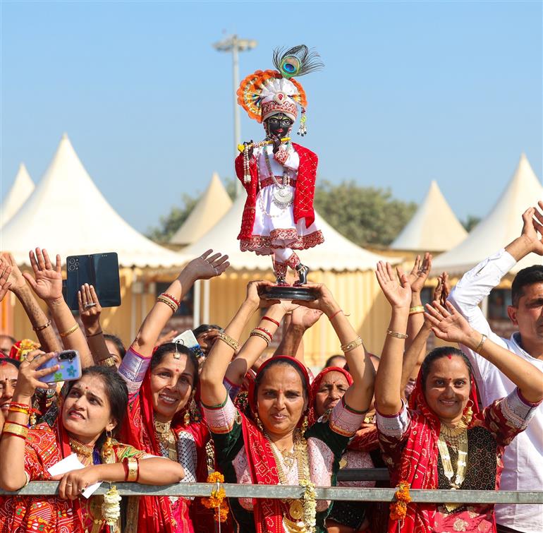 11 जनवरी, 2026 को गुजरात के सोमनाथ मंदिर में प्रधानमंत्री श्री नरेन्द्र मोदी।