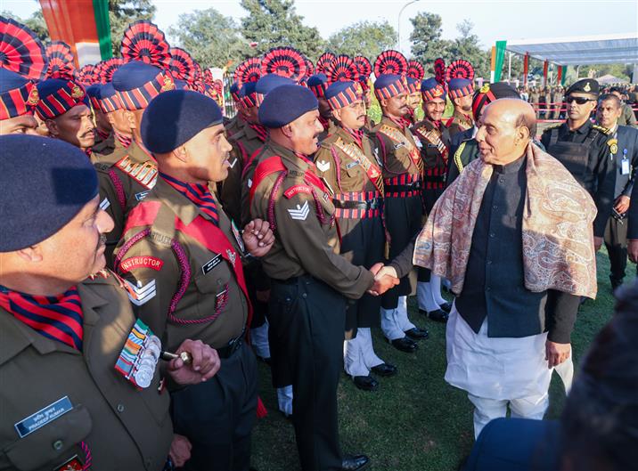 रक्षा मंत्री श्री राजनाथ सिंह ने 15 जनवरी, 2026 को राजस्थान के जयपुर में 78वें भारतीय सेना दिवस समारोह में शिरकत की।