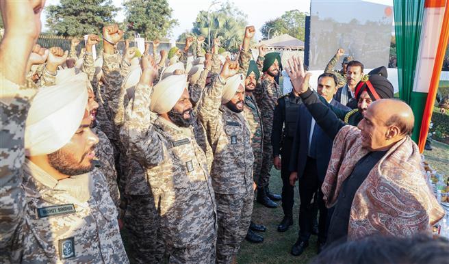 रक्षा मंत्री श्री राजनाथ सिंह ने 15 जनवरी, 2026 को राजस्थान के जयपुर में 78वें भारतीय सेना दिवस समारोह में शिरकत की।