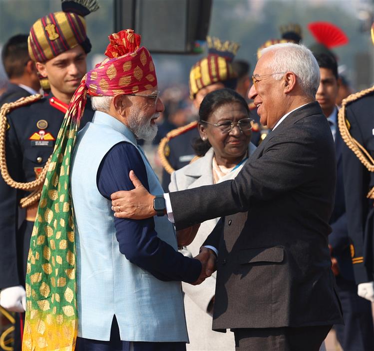 26 जनवरी 2026 को नई दिल्ली के कर्तव्य पथ पर आयोजित 77वें गणतंत्र दिवस समारोह में प्रधानमंत्री श्री नरेन्द्र मोदी।
