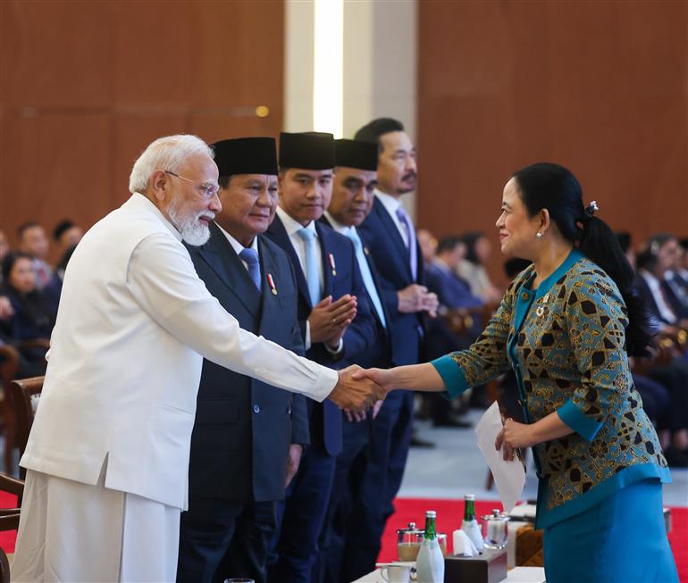 7 जुलाई, 2026 को जकार्ता, इंडोनेशिया स्थित इंडोनेशिया की संसद में प्रधानमंत्री श्री नरेन्द्र मोदी।:Prime Minister