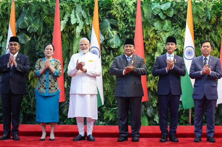 7 जुलाई, 2026 को जकार्ता, इंडोनेशिया स्थित इंडोनेशिया की संसद में प्रधानमंत्री श्री नरेन्द्र मोदी।:Prime Minister