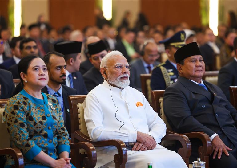 7 जुलाई, 2026 को जकार्ता, इंडोनेशिया स्थित इंडोनेशिया की संसद में प्रधानमंत्री श्री नरेन्द्र मोदी।:Prime Minister
