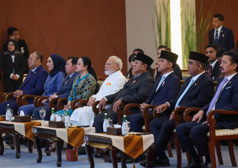 7 जुलाई, 2026 को जकार्ता, इंडोनेशिया स्थित इंडोनेशिया की संसद में प्रधानमंत्री श्री नरेन्द्र मोदी।:Prime Minister