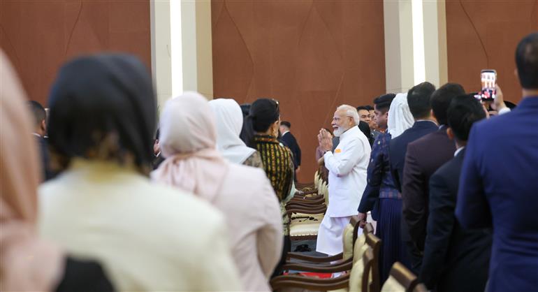 7 जुलाई, 2026 को जकार्ता, इंडोनेशिया स्थित इंडोनेशिया की संसद में प्रधानमंत्री श्री नरेन्द्र मोदी।:Prime Minister