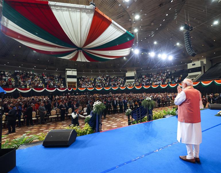प्रधानमंत्री श्री नरेन्द्र मोदी ने 7 जुलाई 2026 को इंडोनेशिया में भारतीय समुदाय द्वारा आयोजित कार्यक्रम में शिरकत की।