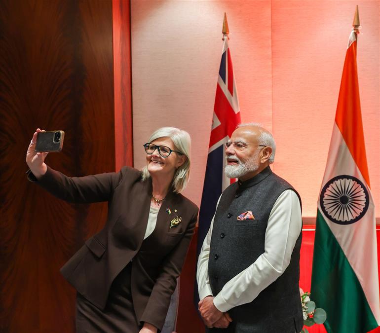 प्रधानमंत्री श्री नरेन्द्र मोदी ने 09 जुलाई, 2026 को ऑस्ट्रेलिया के मेलबर्न में ऑस्ट्रेलिया की गवर्नर-जनरल सुश्री सैम मोस्टिन एसी के साथ प्रतिनिधिमंडल स्तर की वार्ता की।