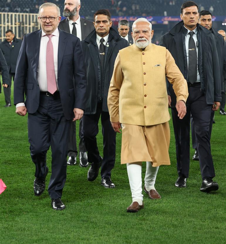 प्रधानमंत्री श्री नरेन्द्र मोदी ने 09 जुलाई, 2026 को ऑस्ट्रेलिया के मेलबर्न स्थित मार्वल स्टेडियम में आयोजित भारतीय समुदाय के कार्यक्रम में शिरकत की।:Prime Minister