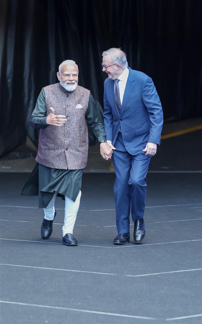 प्रधानमंत्री श्री नरेन्द्र मोदी ने 10 जुलाई 2026 को ऑस्ट्रेलिया के प्रतिष्ठित मेलबर्न क्रिकेट ग्राउंड (एमसीजी) का दौरा किया।:Prime Minister