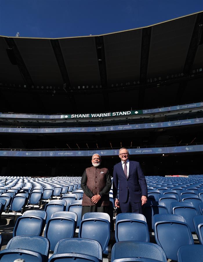 प्रधानमंत्री श्री नरेन्द्र मोदी ने 10 जुलाई 2026 को ऑस्ट्रेलिया के प्रतिष्ठित मेलबर्न क्रिकेट ग्राउंड (एमसीजी) का दौरा किया।:Prime Minister