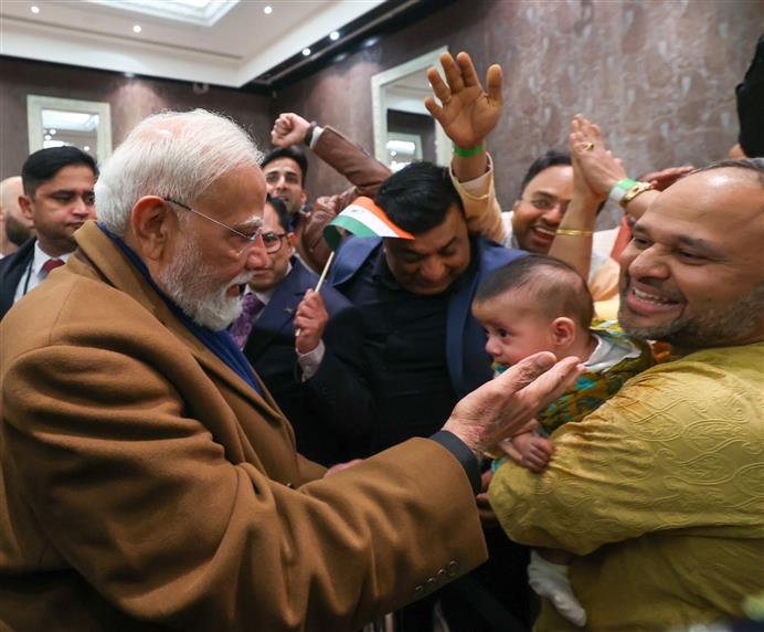 प्रधानमंत्री श्री नरेन्द्र मोदी 10 जुलाई, 2026 को न्यूज़ीलैंड के ऑकलैंड पहुंचे जहां भारतीय समुदाय ने उनका गर्मजोशी से स्वागत किया।:Prime Minister