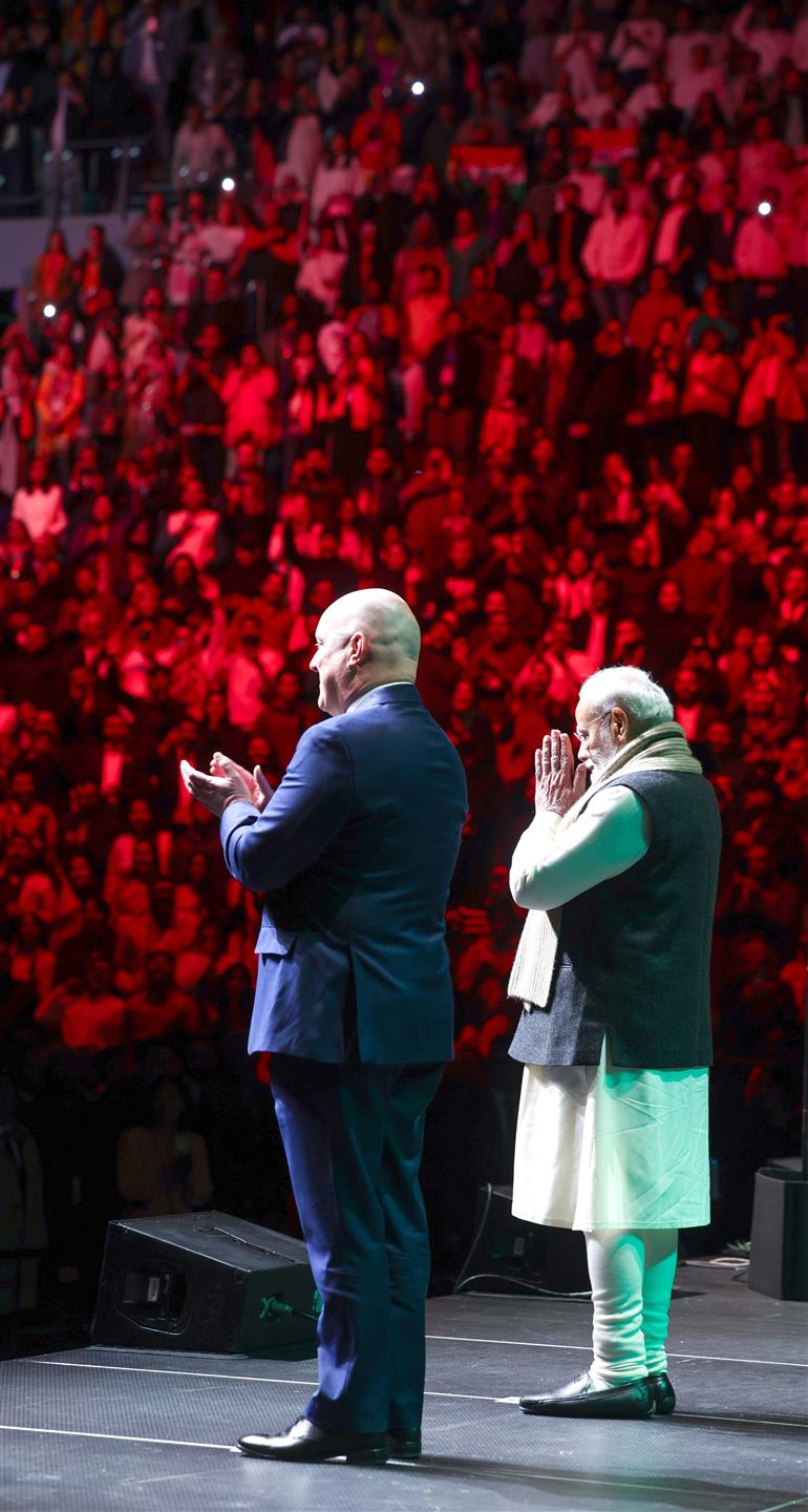 प्रधानमंत्री श्री नरेन्द्र मोदी ने 11 जुलाई, 2026 को न्यूज़ीलैंड में भारतीय समुदाय द्वारा आयोजित कार्यक्रम में शिरकत की।:Prime Minister