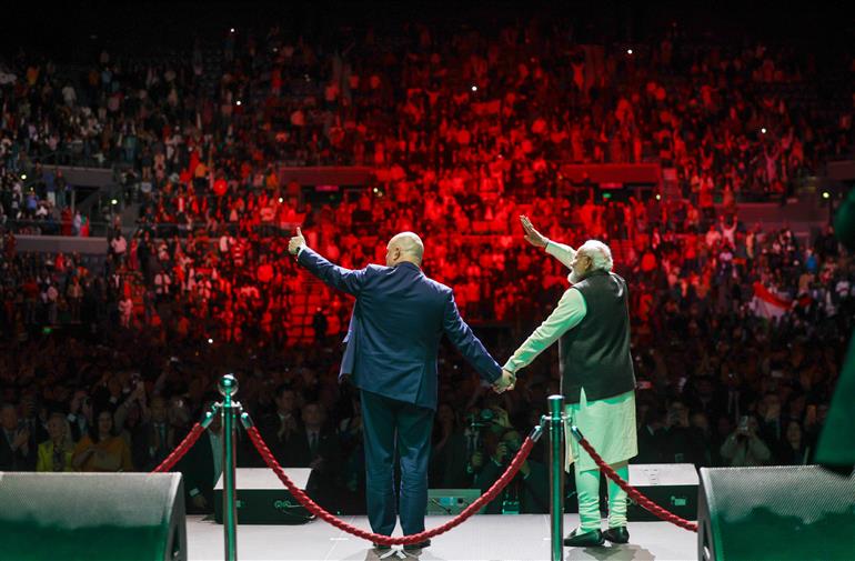 प्रधानमंत्री श्री नरेन्द्र मोदी ने 11 जुलाई, 2026 को न्यूज़ीलैंड में भारतीय समुदाय द्वारा आयोजित कार्यक्रम में शिरकत की।:Prime Minister