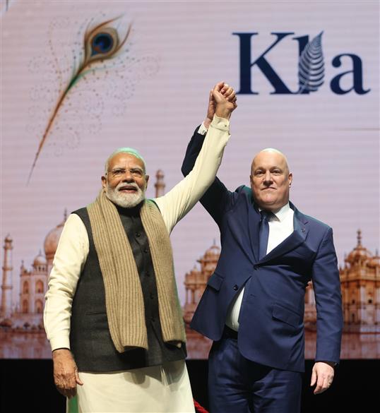 प्रधानमंत्री श्री नरेन्द्र मोदी ने 11 जुलाई, 2026 को न्यूज़ीलैंड में भारतीय समुदाय द्वारा आयोजित कार्यक्रम में शिरकत की।