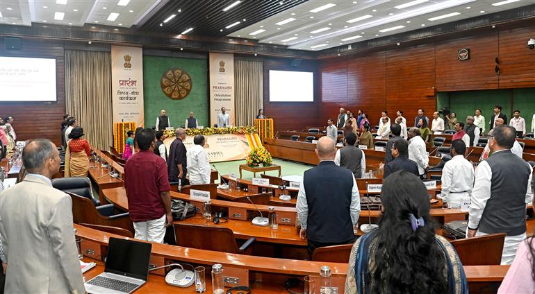 26 जुलाई, 2026 को नई दिल्ली स्थित संसद भवन में राज्यसभा के नवनिर्वाचित और मनोनीत सदस्यों के लिए आयोजित विषय-बोध कार्यक्रम की झलकियां।
