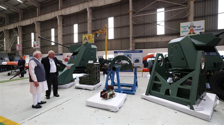 PM visits L&T plant at Hazira, in Surat, Gujarat on June 05, 2026.