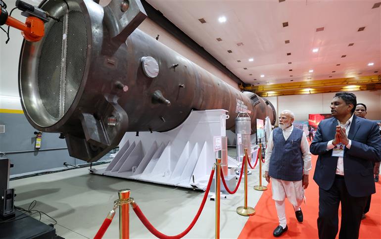 PM visits L&T plant at Hazira, in Surat, Gujarat on June 05, 2026.