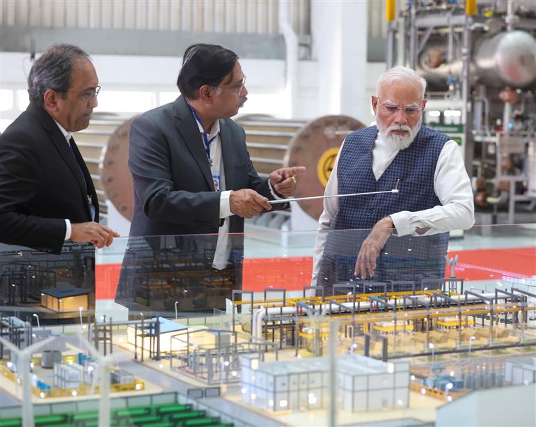PM visits L&T plant at Hazira, in Surat, Gujarat on June 05, 2026.