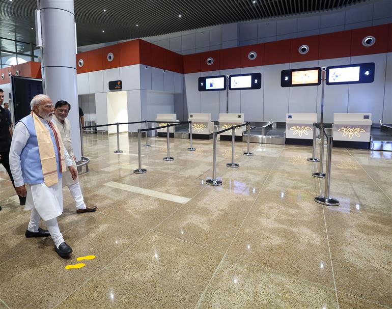 प्रधानमंत्री श्री नरेन्द्र मोदी ने 5 जून, 2026 को दमन में नमो एयरपोर्ट के नए टर्मिनल भवन का उद्घाटन किया।