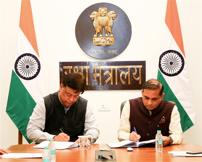 The Ministry of Defence has signed a contract with Accord Software and Systems Private Limited (ASSPL), Bengaluru for the procurement of 20 Enhanced Capability Global Navigation Satellite System (ECGNSS) Jammers for the Indian Navy, in the presence of Defence Secretary, Shri Rajesh Kumar Singh, in New Delhi on June 10, 2026.