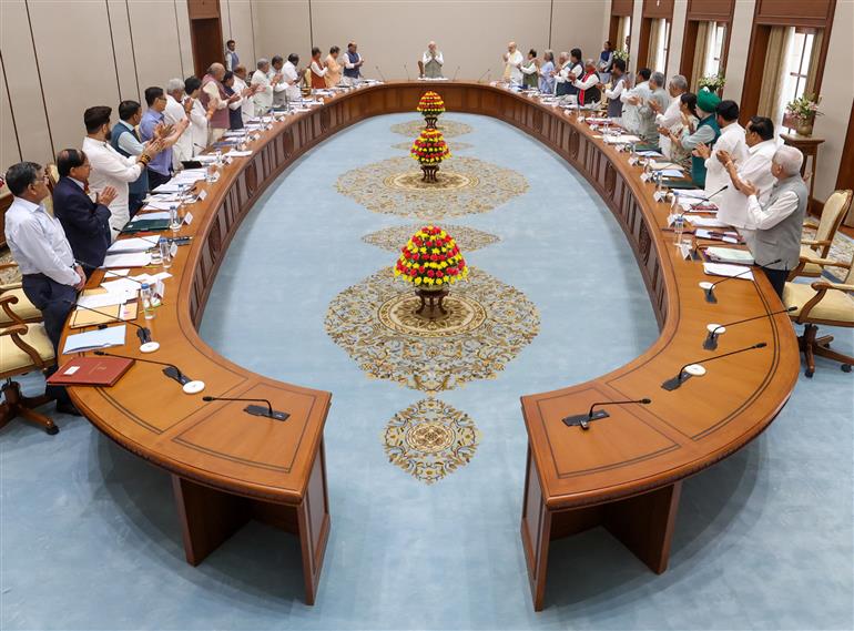 PM chairs Cabinet Meeting, in New Delhi on June 10, 2026.