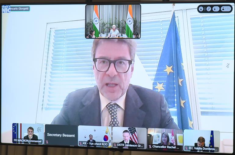 The Union Minister of Finance and Corporate Affairs, Smt. Nirmala Sitharaman participated in Virtual Global Convergence for Growth Summit, in New Delhi on June 11, 2026.