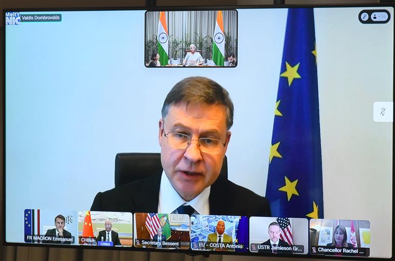The Union Minister of Finance and Corporate Affairs, Smt. Nirmala Sitharaman participated in Virtual Global Convergence for Growth Summit, in New Delhi on June 11, 2026.