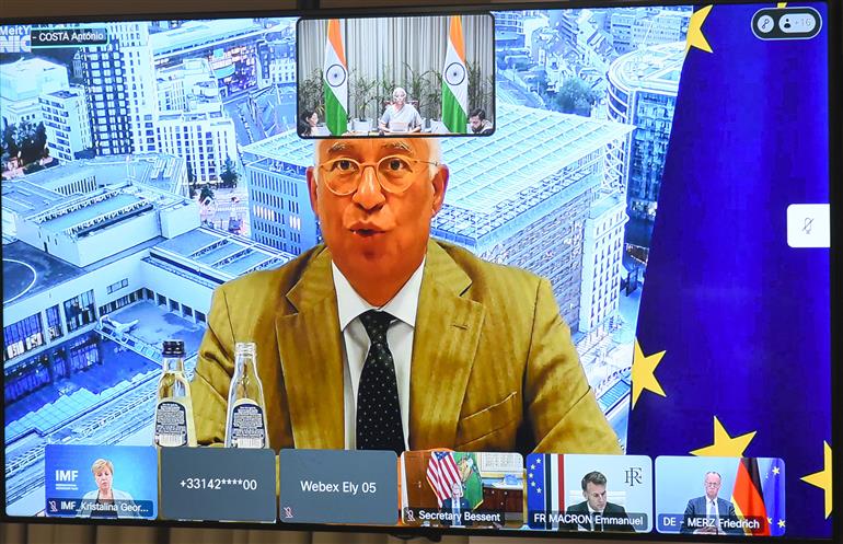 The Union Minister of Finance and Corporate Affairs, Smt. Nirmala Sitharaman participated in Virtual Global Convergence for Growth Summit, in New Delhi on June 11, 2026.