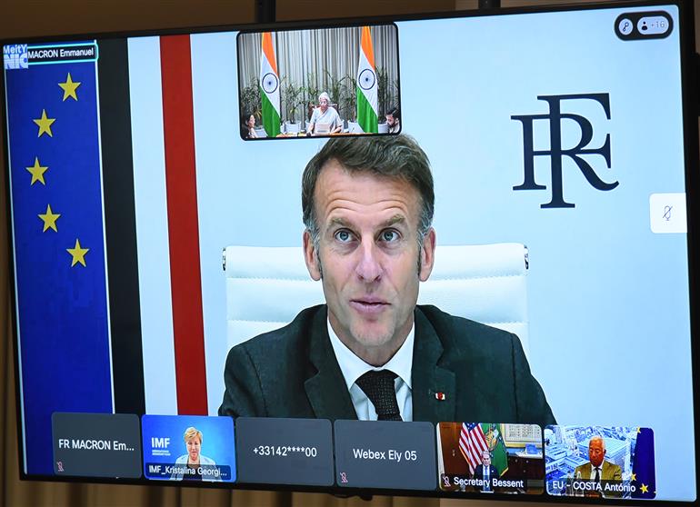 The Union Minister of Finance and Corporate Affairs, Smt. Nirmala Sitharaman participated in Virtual Global Convergence for Growth Summit, in New Delhi on June 11, 2026.
