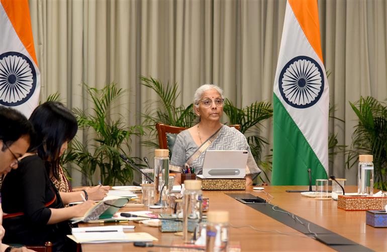 The Union Minister of Finance and Corporate Affairs, Smt. Nirmala Sitharaman participated in Virtual Global Convergence for Growth Summit, in New Delhi on June 11, 2026.