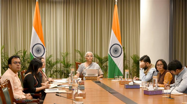 The Union Minister of Finance and Corporate Affairs, Smt. Nirmala Sitharaman participated in Virtual Global Convergence for Growth Summit, in New Delhi on June 11, 2026.