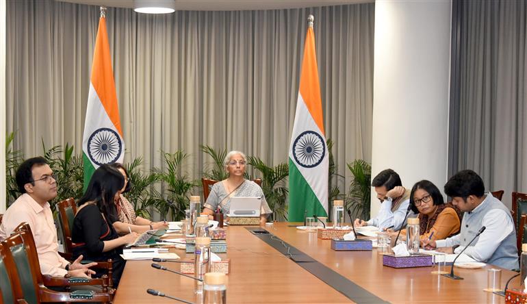 The Union Minister of Finance and Corporate Affairs, Smt. Nirmala Sitharaman participated in Virtual Global Convergence for Growth Summit, in New Delhi on June 11, 2026.