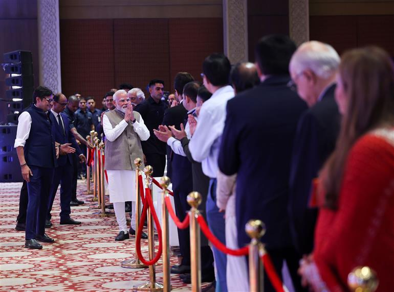 प्रधानमंत्री श्री नरेन्द्र मोदी 22 जून, 2026 को नई दिल्ली में आयोजित रिपब्लिक समिट-2026 में भाग लेते हुए।