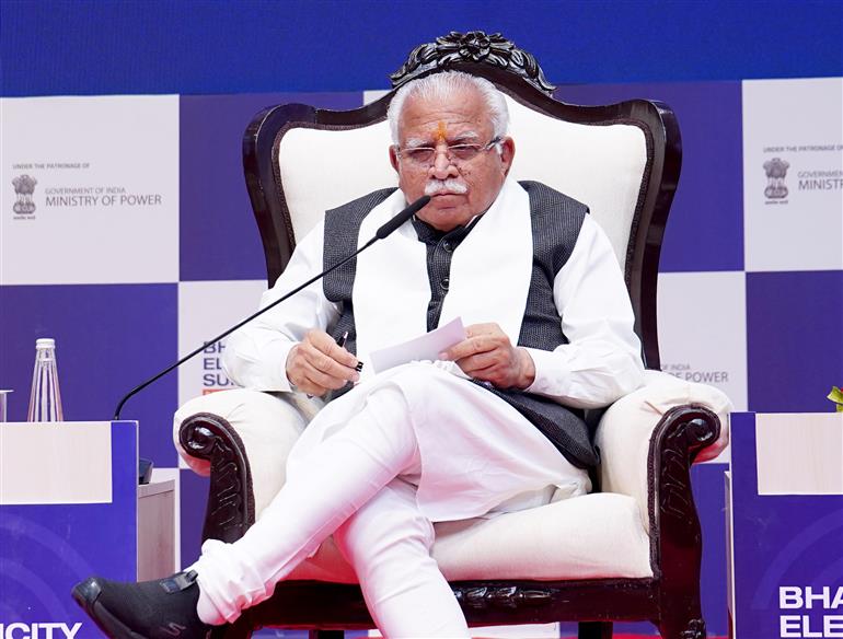 केंद्रीय आवासन एवं शहरी कार्य तथा विद्युत मंत्री श्री मनोहर लाल 19 मार्च, 2026 को दिल्ली में 'भारत इलेक्ट्रिसिटी समिट 2026' के उद्घाटन समारोह को संबोधित करते हुए।
