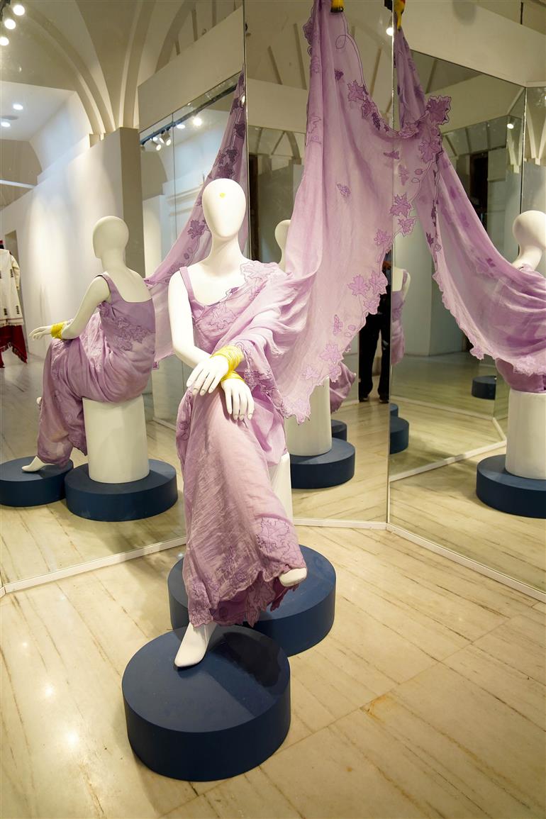 Glimpses of the exhibition showcased on the Indian textiles & traditional crafts etc on the sidelines of the official launch of ‘Padma Doree’ organized by the North Eastern Handicrafts and Handlooms Development Corporation Ltd. (NEHHDC) under the MDoNER at Travancore House, in New Delhi on May 01, 2026.