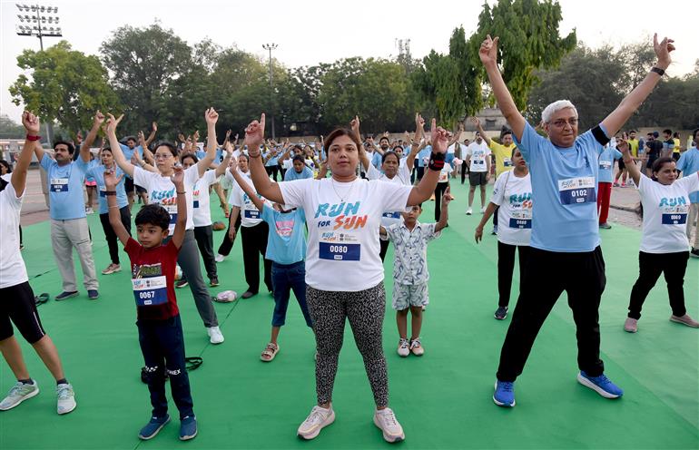 3 मई, 2026 को नई दिल्ली स्थित मेजर ध्यानचंद राष्ट्रीय स्टेडियम में 