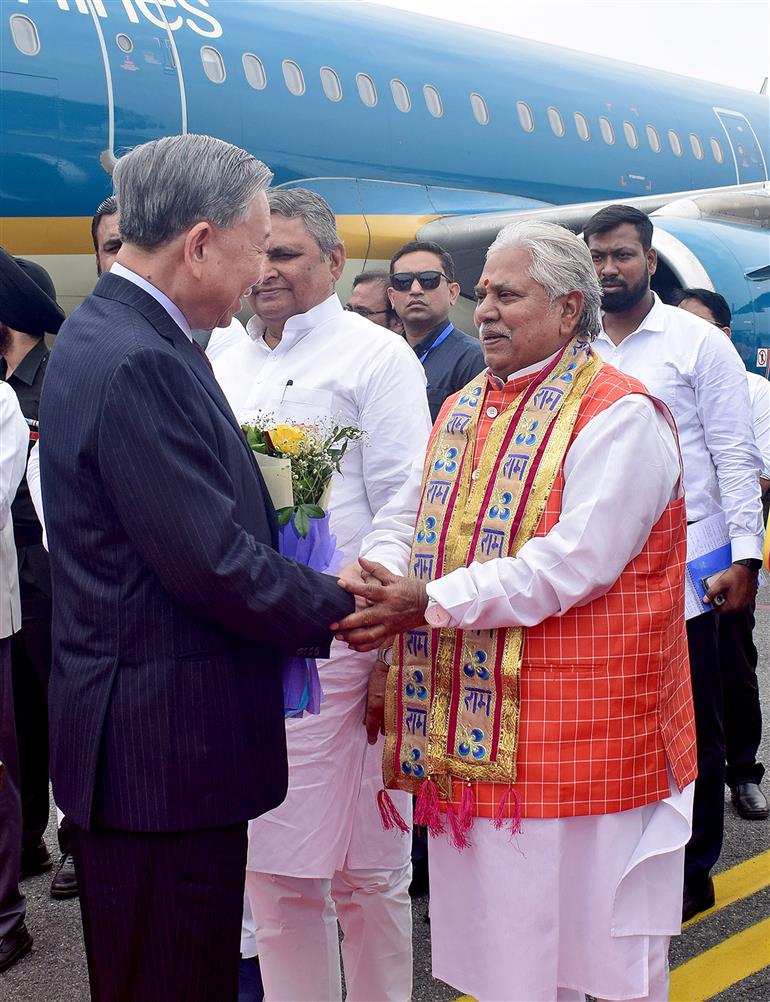 The President of the Socialist Republic of Vietnam, Mr. To Lam, arrival at Gaya International Airport, in Bihar on May 05, 2026.