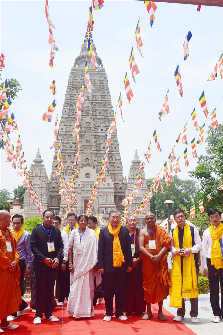 The President of the Socialist Republic of Vietnam, Mr. To Lam visits the Mahabodhi Temple at Bodh Gaya, in Bihar on May 05, 2026.