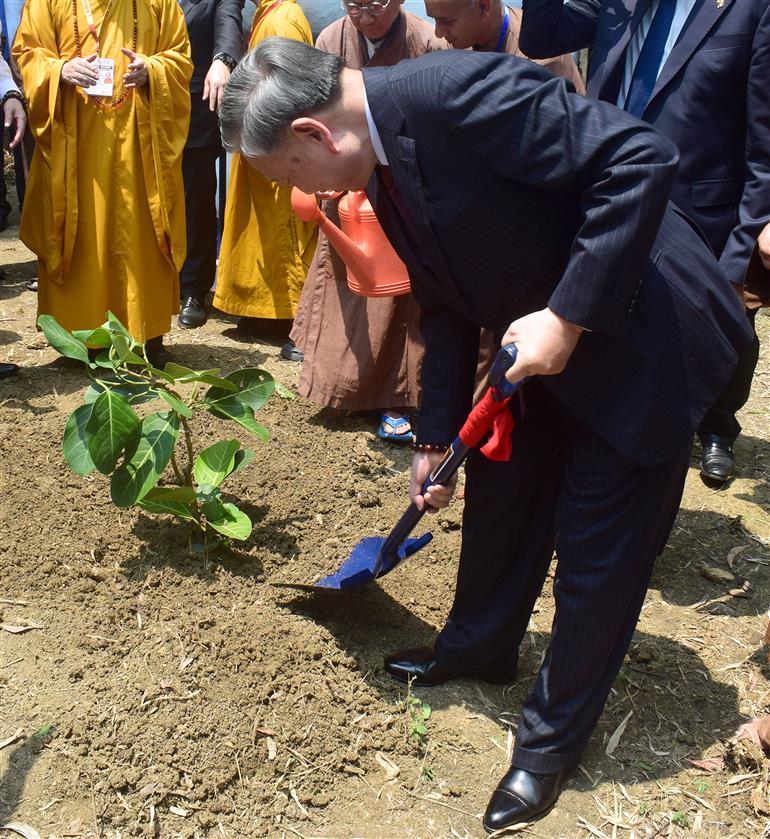 The President of the Socialist Republic of Vietnam, Mr. To Lam, visits the Vietnam Temple at Bodh Gaya, in Bihar on May 05, 2026.