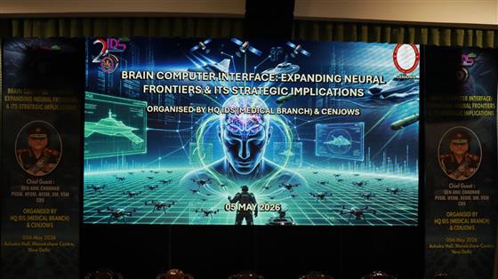 The Chief of Defence Staff, General Anil Chauhan, inaugurated a conference on ‘Brain-Computer Interface(BCI): Expanding Neural Frontiers & Its Strategic Implications’ jointly organised by Headquarters Integrated Defence Staff (HQ IDS) and the Centre for Joint Warfare Studies, in New Delhi on May 05, 2026.