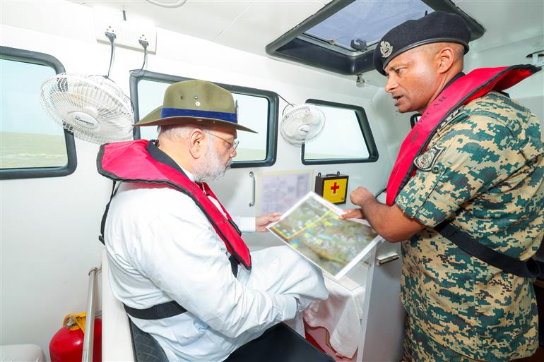 The Union Minister for Home Affairs and Cooperation, Shri Amit Shah visited the Sir Creek Area, along the India-Pakistan border, a strategically significant and sensitive zone, in Gujarat on May 29, 2026.