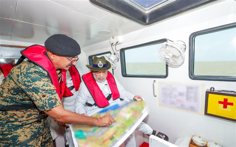 The Union Minister for Home Affairs and Cooperation, Shri Amit Shah visited the Sir Creek Area, along the India-Pakistan border, a strategically significant and sensitive zone, in Gujarat on May 29, 2026.