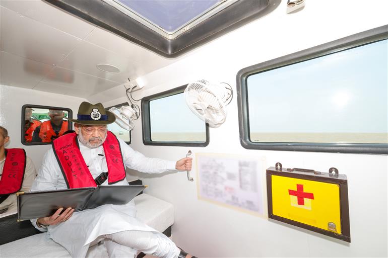 The Union Minister for Home Affairs and Cooperation, Shri Amit Shah visited the Sir Creek Area, along the India-Pakistan border, a strategically significant and sensitive zone, in Gujarat on May 29, 2026.