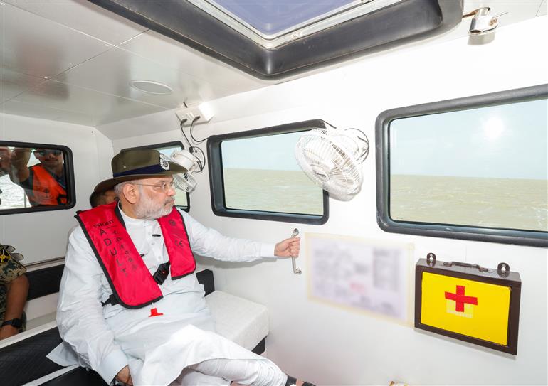The Union Minister for Home Affairs and Cooperation, Shri Amit Shah visited the Sir Creek Area, along the India-Pakistan border, a strategically significant and sensitive zone, in Gujarat on May 29, 2026.