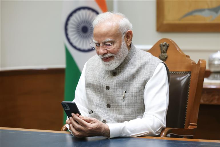 PM spoke with the Captain Smit Machchhar over a video call on October 02, 2026.