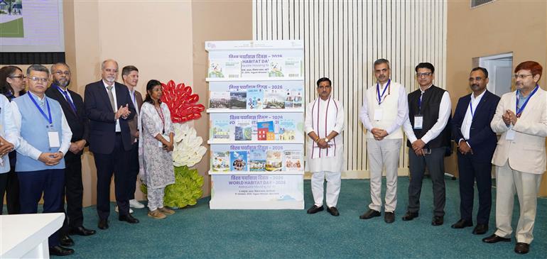 आवास एवं शहरी कार्य राज्य मंत्री श्री तोखन साहू ने 5 अक्टूबर 2026 को नई दिल्ली के विज्ञान भवन में आयोजित विश्व पर्यावास दिवस-2026 के उद्घाटन सत्र में शिरकत की।