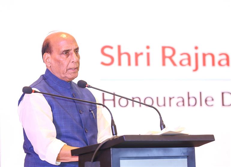 The Union Minister for Defence, Shri Rajnath Singh addressing at the launch of IIT Kanpur’s ‘Greater Than Us’ fundraising campaign, in New Delhi on October 14, 2026.