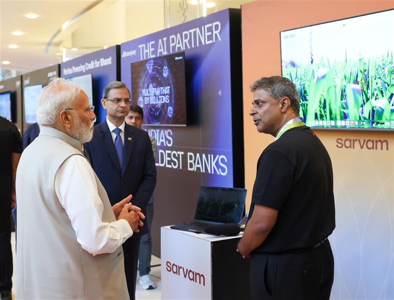 प्रधानमंत्री श्री नरेन्द्र मोदी ने 8 सितंबर, 2026 को महाराष्ट्र के मुंबई में ग्लोबल फिनटेक फेस्ट 2026 में लगी प्रदर्शनी का अवलोकन किया और प्रदर्शकों के साथ संवाद किया।
