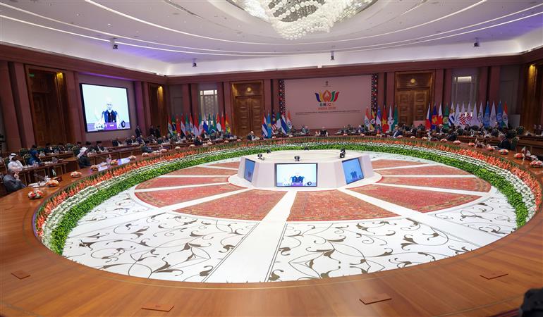 PM’s closing remarks at BRICS Summit Session on “Inclusive Global Governance and Strengthening Multilateralism” at Bharat Mandapam, in New Delhi on September 12, 2026.