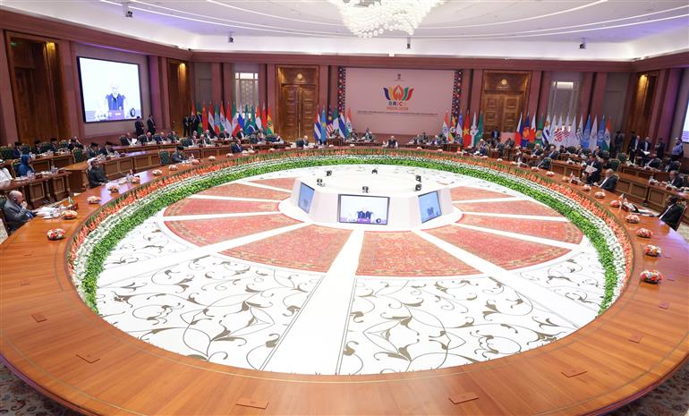 PM’s closing remarks at BRICS Summit Session on “Inclusive Global Governance and Strengthening Multilateralism” at Bharat Mandapam, in New Delhi on September 12, 2026.